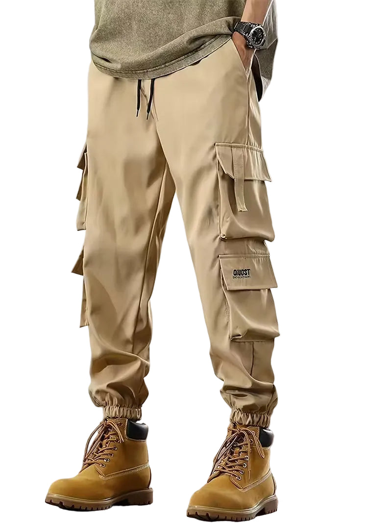 Men’s Cargo Pants with Drawstring Waist