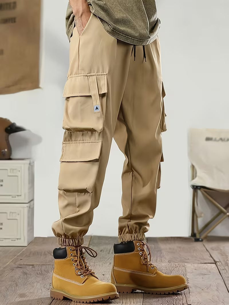 Men’s Cargo Pants with Drawstring Waist