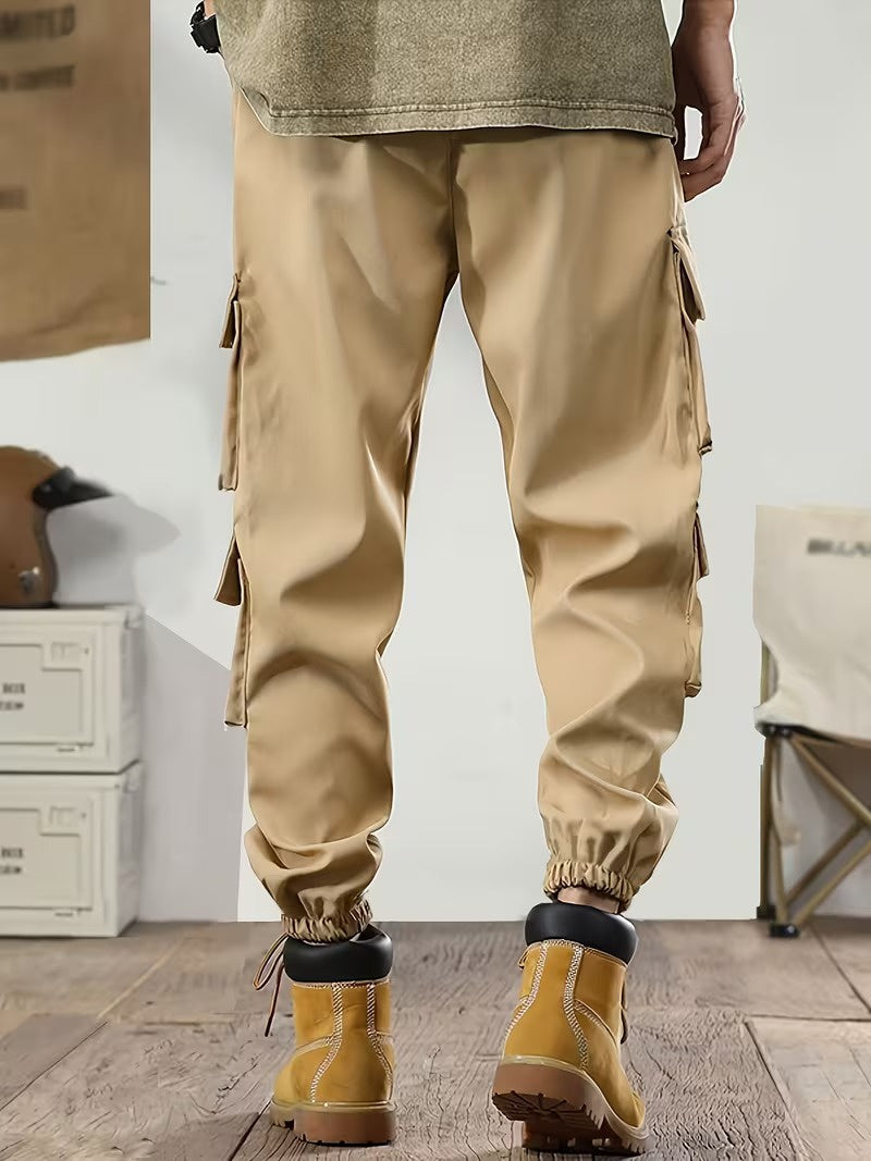 Men’s Cargo Pants with Drawstring Waist
