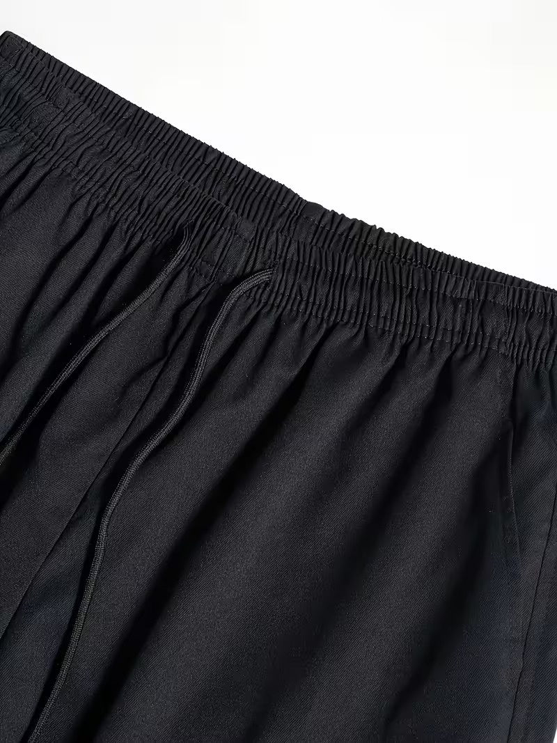 Men’s Cargo Pants with Elastic Waist and Drawstring