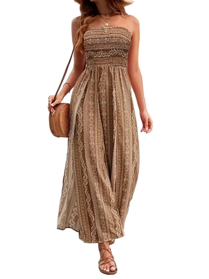 Women's Sleeveless Wide-Leg Jumpsuit
