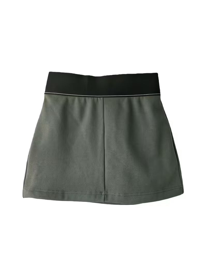 Women's Two-Tone Mini Skirt
